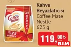 NESTLE COFFEE MATE KAHVE BEYAZLATICISI 625 G